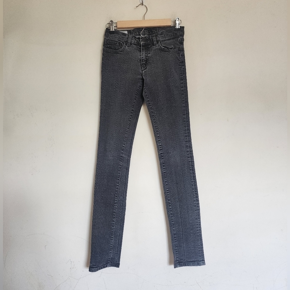 Lacoste Womens Low-rise Skinny Jeans in Gray size 34 France/ 25 US